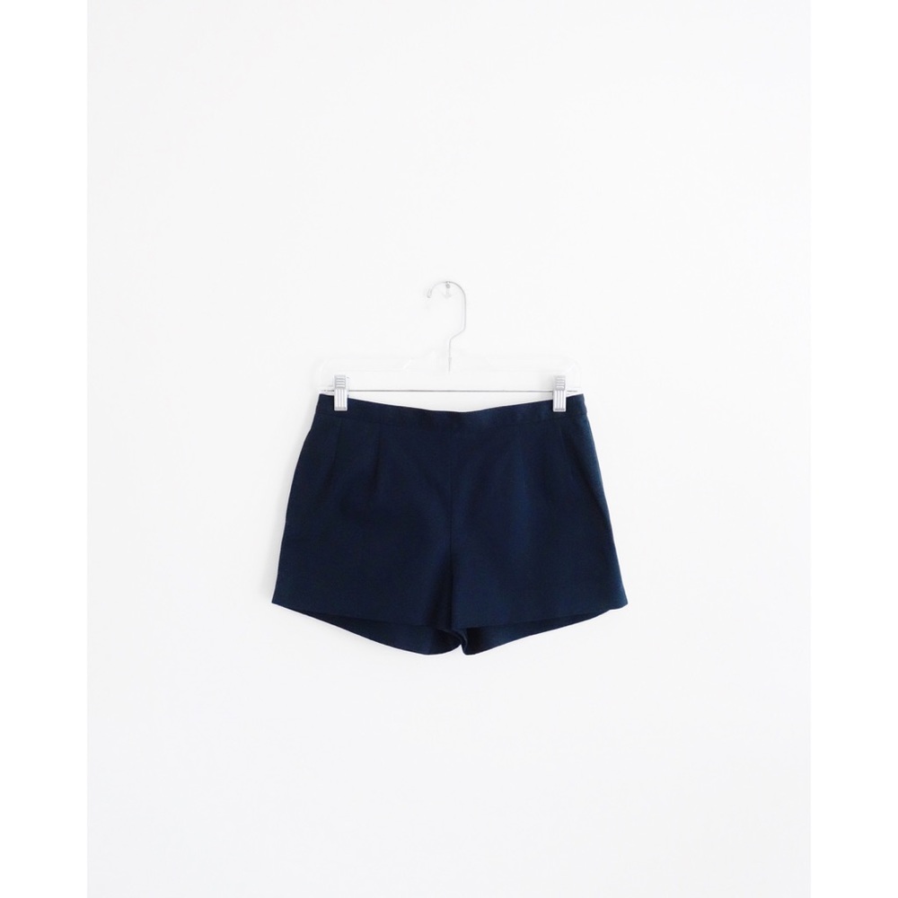 APC Muted Dark Blue Twill Cotton Shorts FR 34 US 2